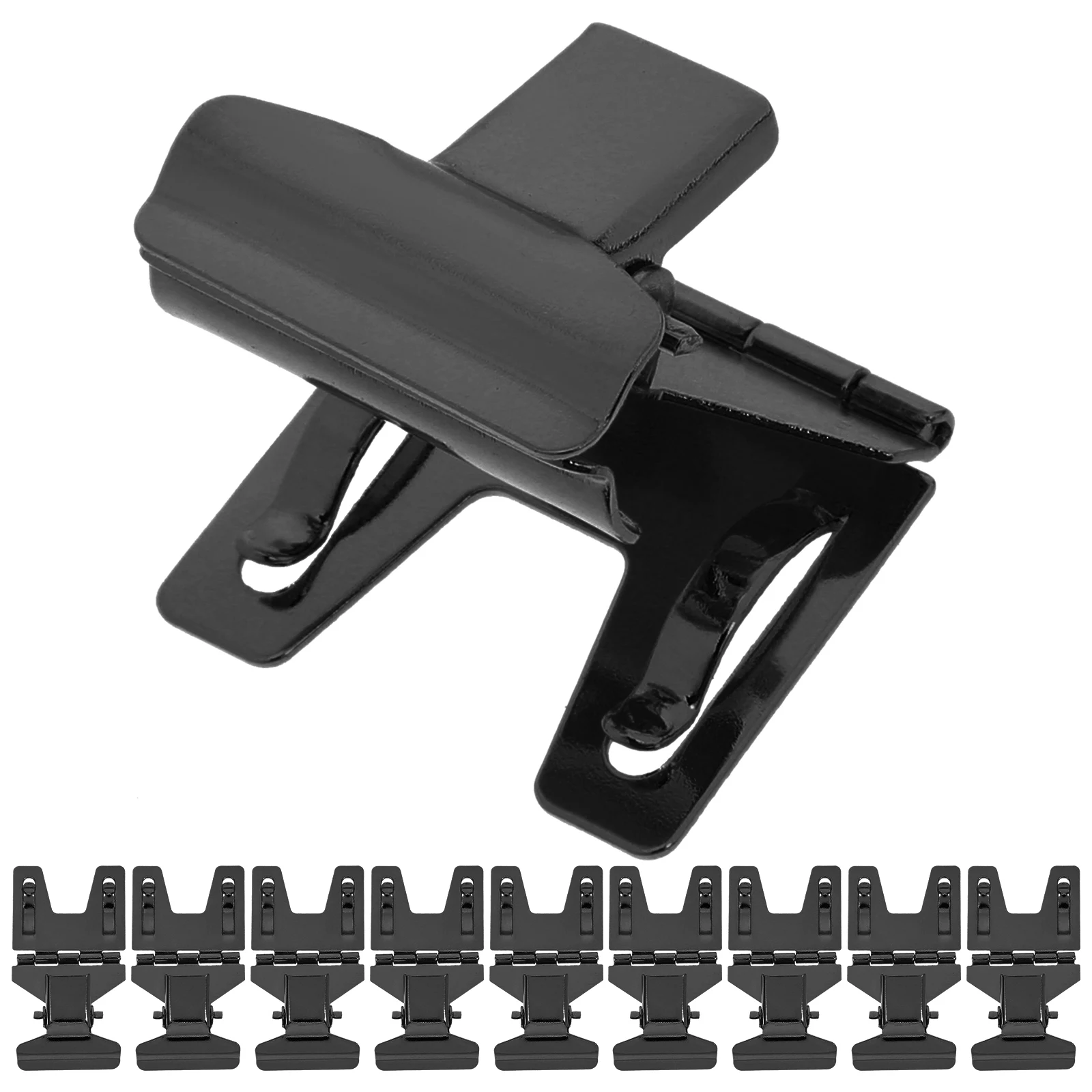 

10 pcs Price Tag Rack Stainless Steel Merchandising Display Clips Adjustable Sign Holder For Supermarkets Bakeries
