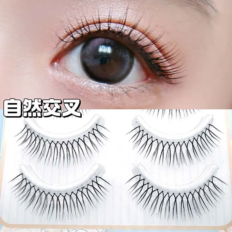 Natural Transparent Stem Lashes Korean Fake Eyelashes Makeup U-shaped Handmade Eyelash Extension Tools Wholesale