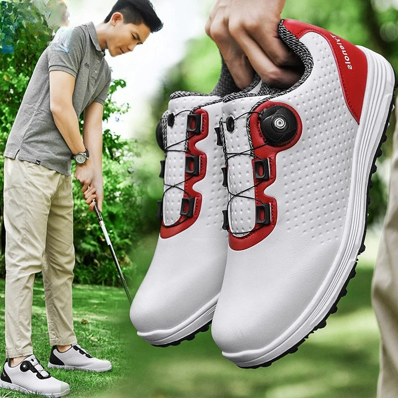 

2025 Autumn Golf Shoes for Man Leather Gym Sneakers Men Luxury Brand Golf Training Mens Comfortable Golf Shoes for Men