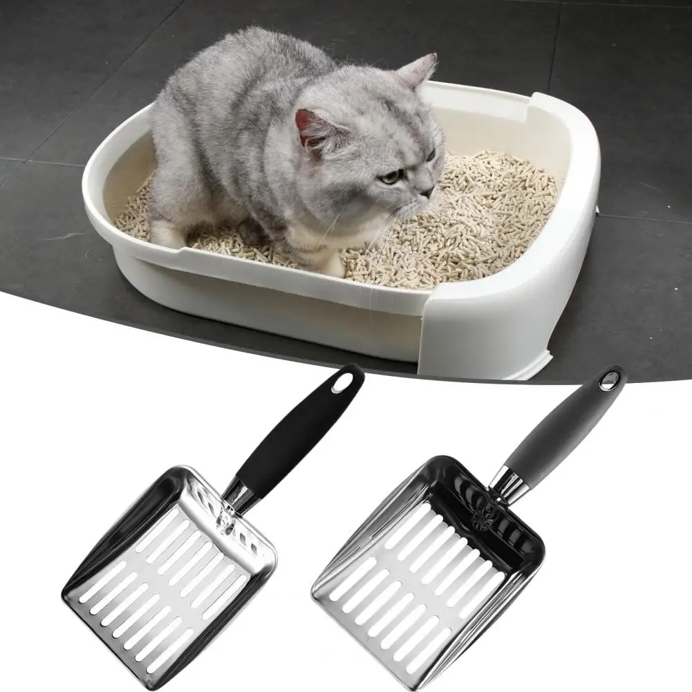 Useful Cat Litter Shovel Smooth Edge Comfortable Grip Lightweight Cat Litter Scoop for Home