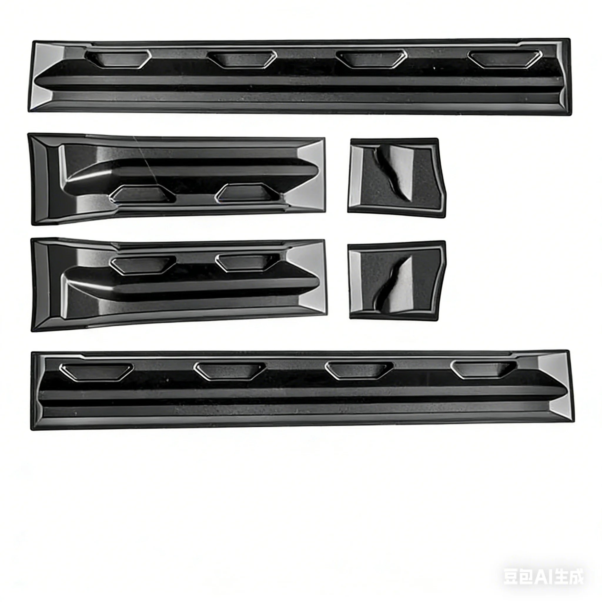 High Quality ABS Door Guard Plate Black Knight Side Skirts for Jetour T2 Traveler Accessories