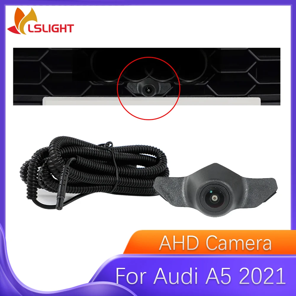 Car Front View Camera For Audi A5 2021 AHD 1080P Fisheye Wide Angle 150° HD Night Vision Waterproof Parking Monitoring System
