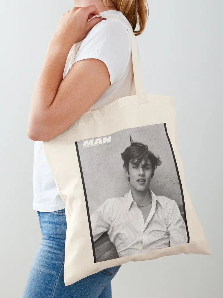 

Louis Partridge Modeling Pictures Tote Bag shopping bag logo large size bags Shopping bags tote bags aesthetic