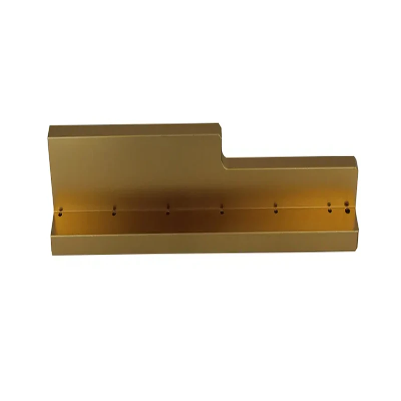 CNC machined anodized aluminum alloy special-shaped support base, equipment mount, guide rail