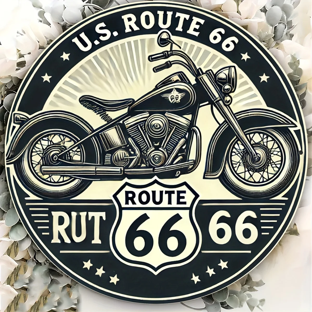 1pc 8 X 8 inch (20 X 20 Cm) Vintage Motorcycle Garage Metal Sign Vintage Board Decorative Plaque Wall Decoration Garage Car Manh