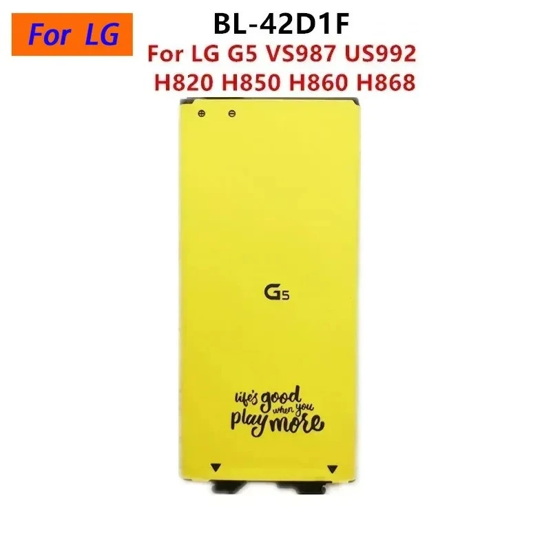BL-42D1F 2800mAh 3.85V Replacement Battery for LG G5 VS987 US992 H820 H850 H860 H868 Mobile Phone Batteries +Tools Fast Shipping
