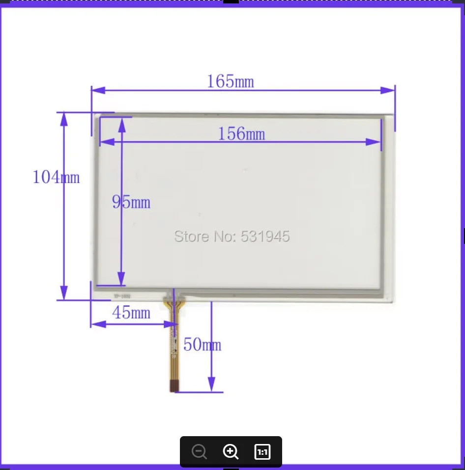 

ZhiYuSun NEW Resistive tinch touch screens 3.5 inch 4 lines touch screen 165*104mm screen TP-1602 165mm*104mm this compatible