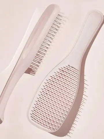 Detangling Scalp Massage Brush - For Curly Hair Styling & Care, Women's Smoothing Hairbrush Salon Tool