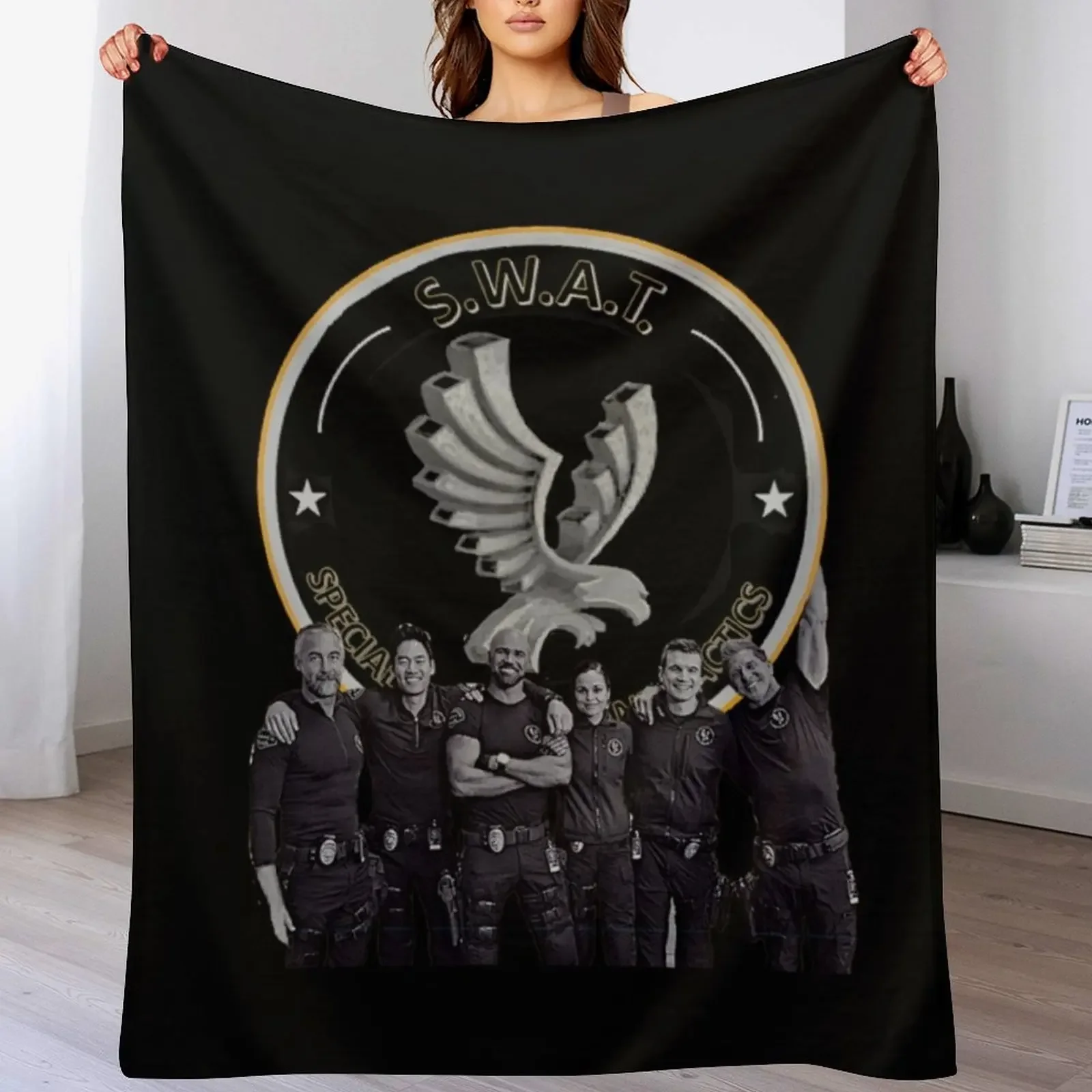 

SWAT 3D TEAM Throw Blanket Soft Warm Blanket Gift for Men Women Adults
