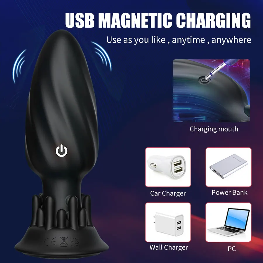 360 Remote Control Rotating Plugue Anal Vibrador Dildo Silicone Prostate Massager Anal Butt Plug Dilator Sex Toys For Women Men - Image 5