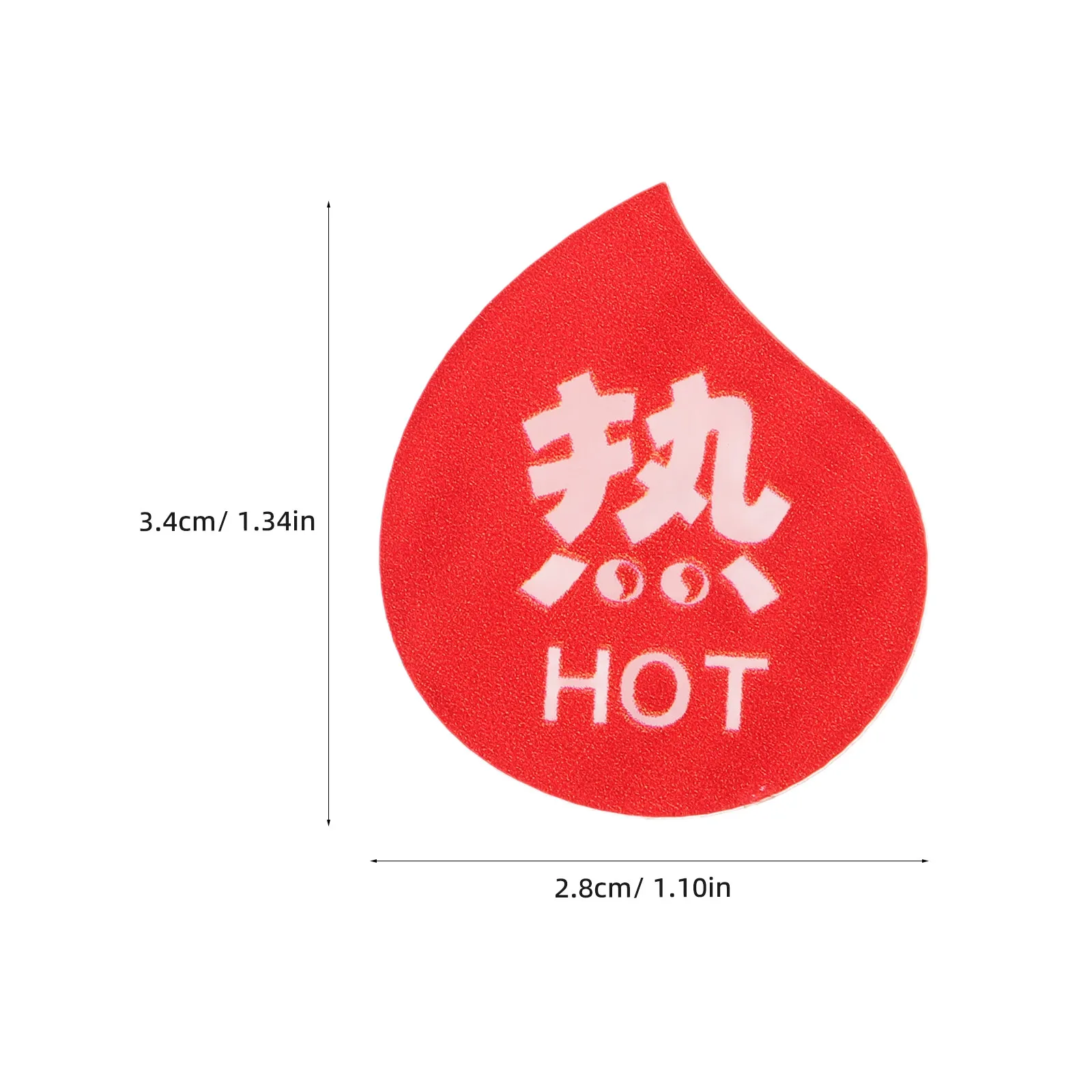 5 Pairs Water Hot Cold Warning Labels – Clear Acrylic Safety Stickers for Bathroom Hotel Office Restaurant - view 6