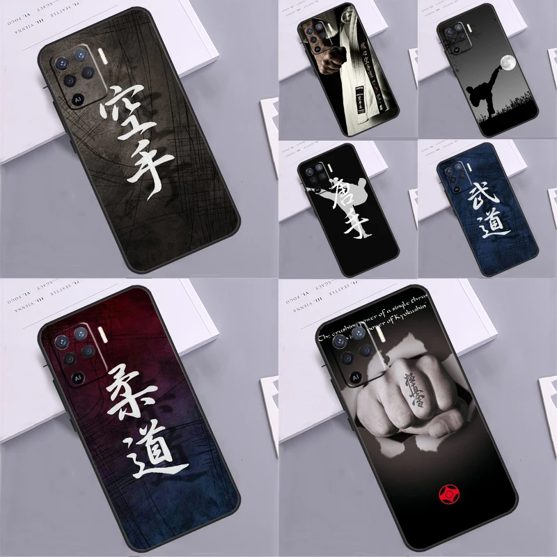 Kung Fu Oyama Kyokushin Karate Case For OPPO A54 A74 A94 A17 A57 A77 A57S A5 A9 A53 A15 A16 A76 A96 A52 A72 A58 A78 A98