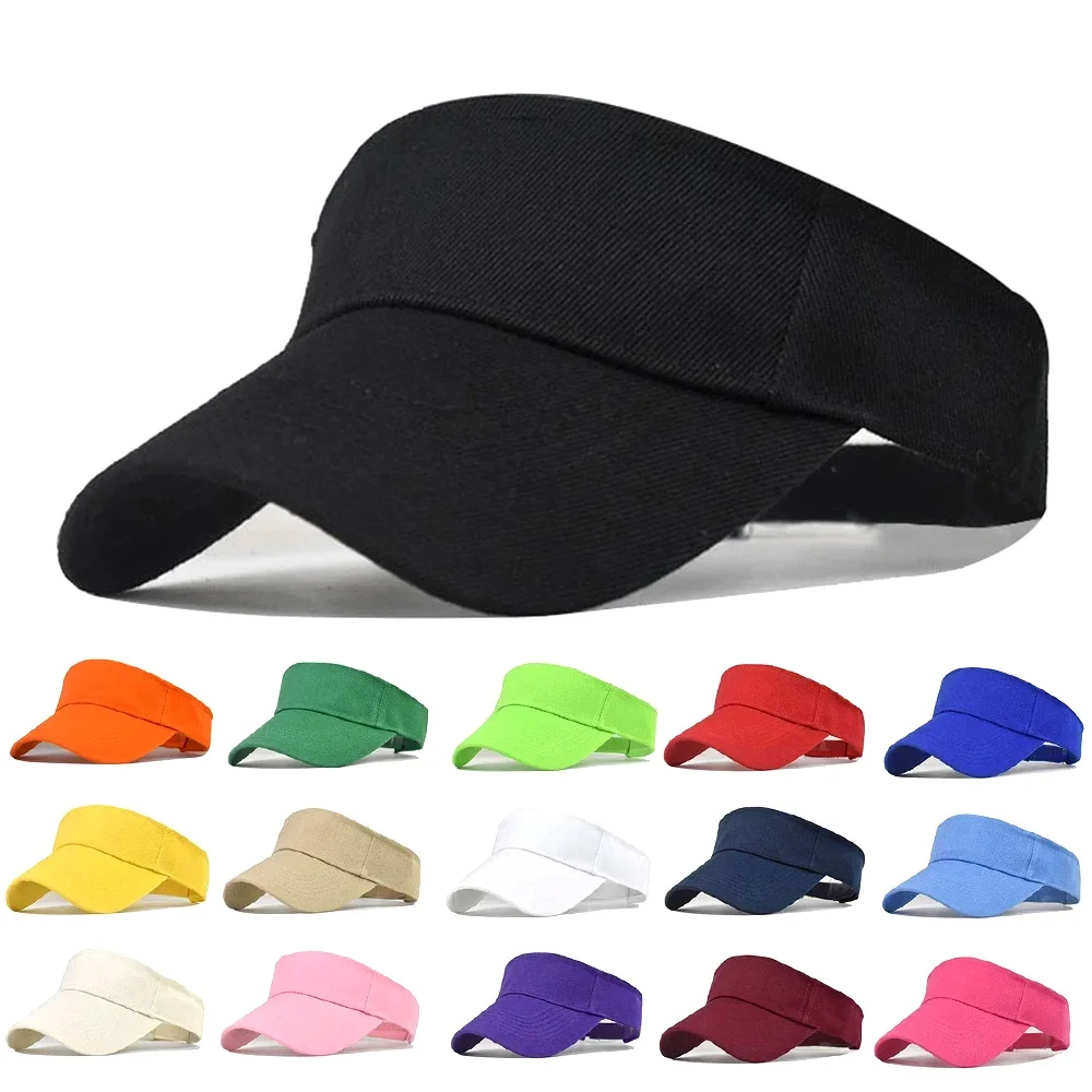 

Summer Sun Protection Peaked Cap Unisex Solid Color Sun Caps Outdoor Sports Casual Sun Hat Tennis Hat Baseball Cap Golf Visor
