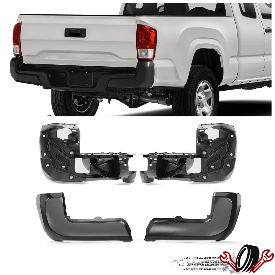 

Rear Bumper End+Bumper Outer Extension Insert Brackets For Tacoma 2016-2023