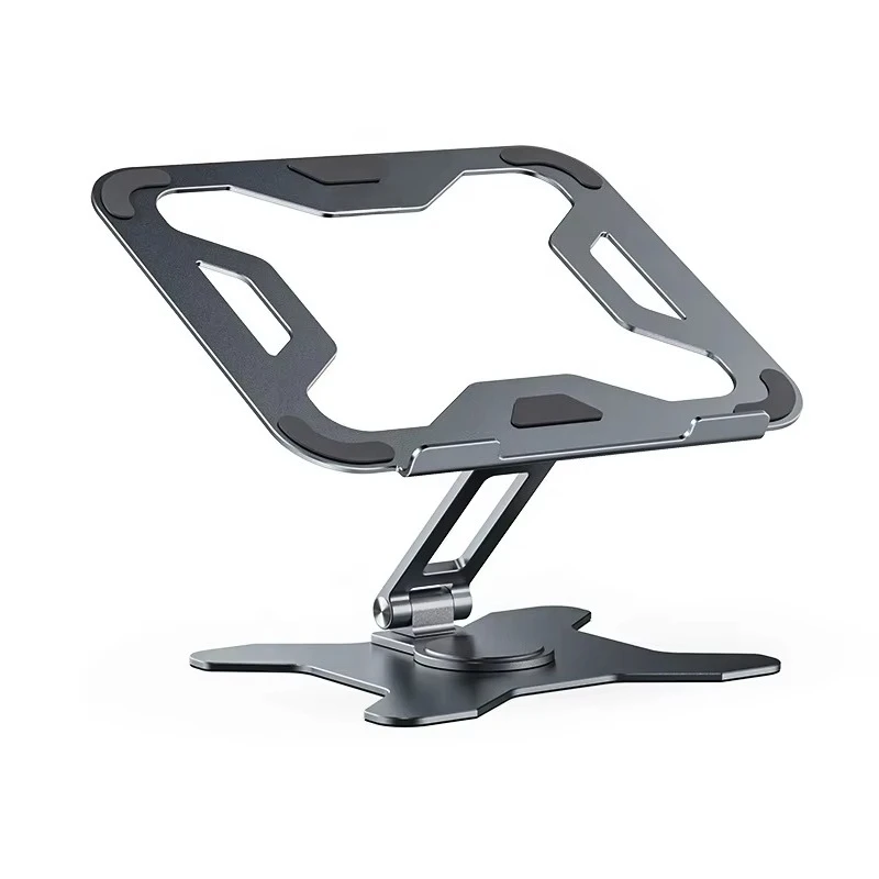 L43 Stable 360 Rotating Foldable Metal Laptop Riser Adjustable Notebook Stand