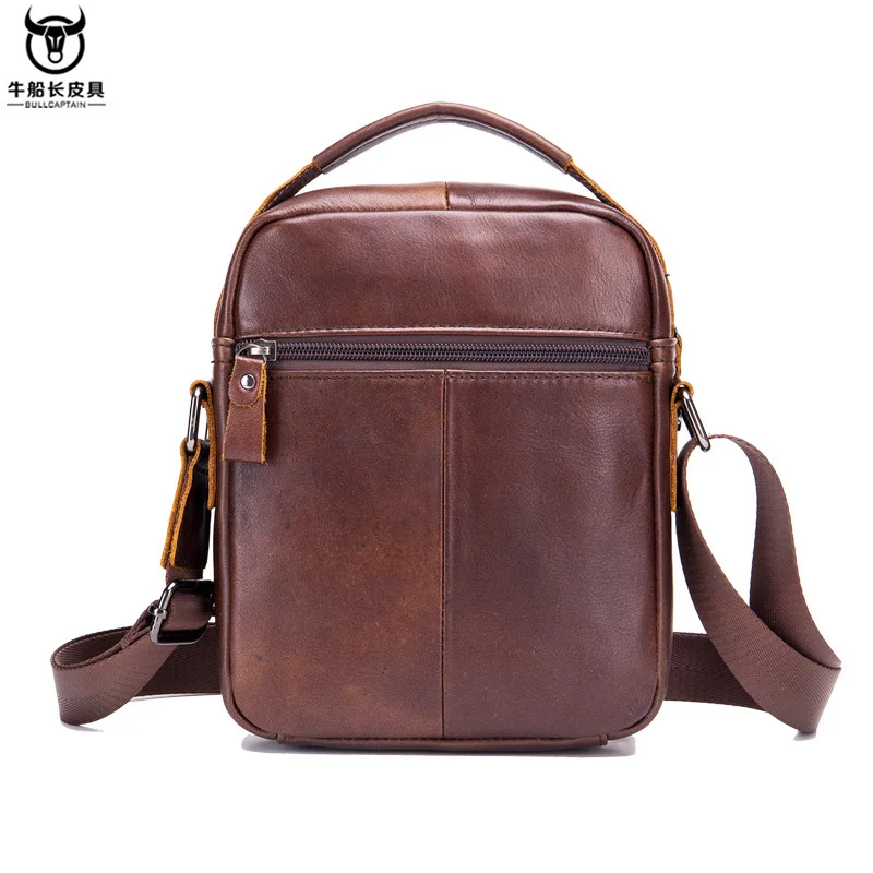 Imagem -05 - Bolsa de Ombro de Couro Genuíno dos Homens da Marca Famosa Bolsa de Negócios Casual Mensageiro Crossbody Masculino Bolsa Bolsas Masculinas para Homem