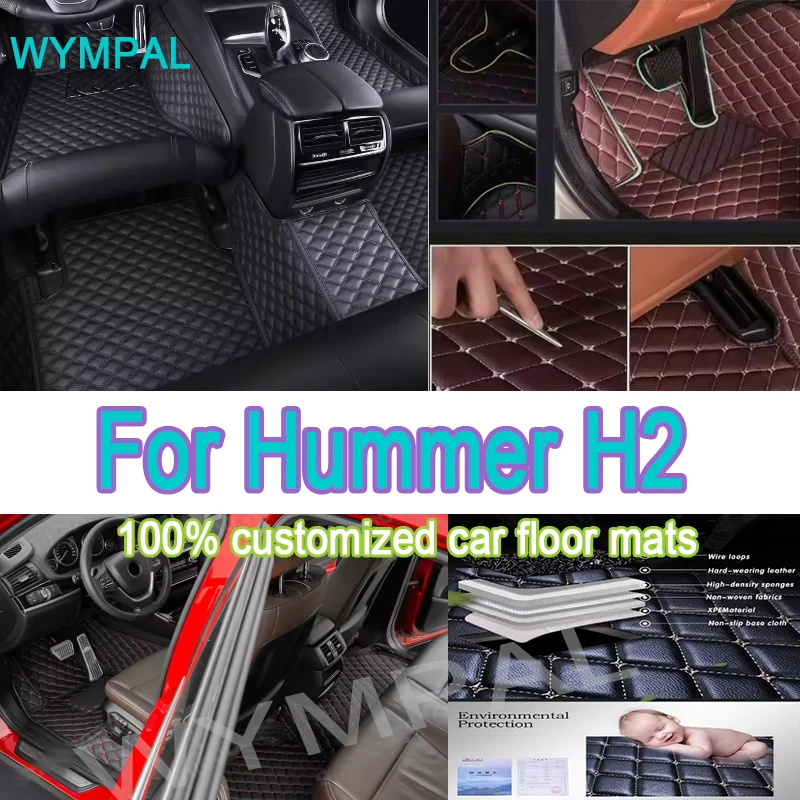 

Luxury Car Floor Mats For Hummer H2 2008 Custom Auto Foot Pads Automobile Carpet Cover Interior Accessories