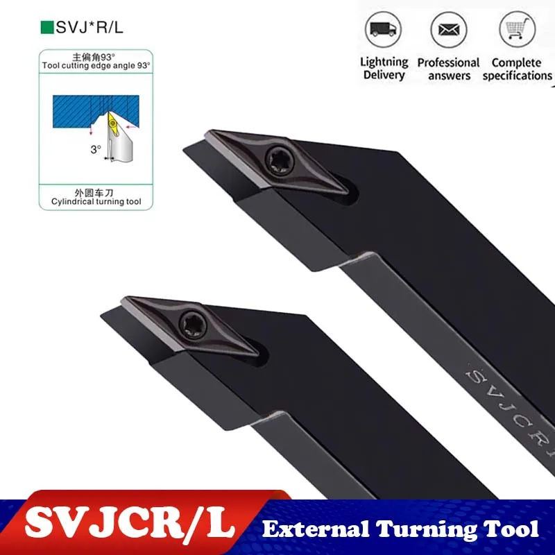 Image of SVJCR Externe Drehwerkzeuge CNC-Drehmaschine Schneidstange SVJCR1010 SVJCR1212 SVJCR1616 SVJCR2020 SVJCR2525 für Präzisionsbearbeitung