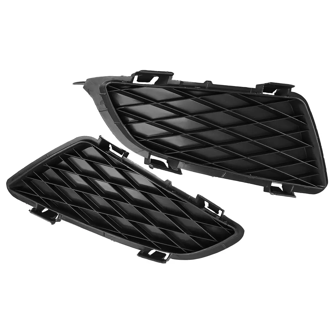 GJ6A-50-C21 GJ6A-50-C11 1 Pair Front Bumper Left & Right Lower Fog Light Grille Cover Fit For Mazda 6 2002-2008 Black