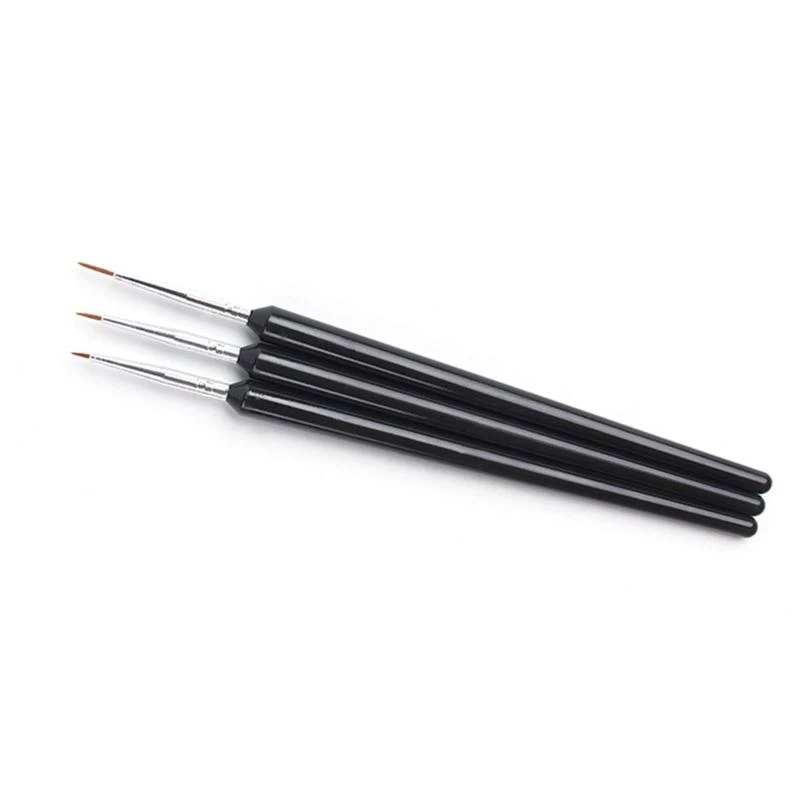 3 Pieces Premium Art Liner Brushes Sets Perfect for