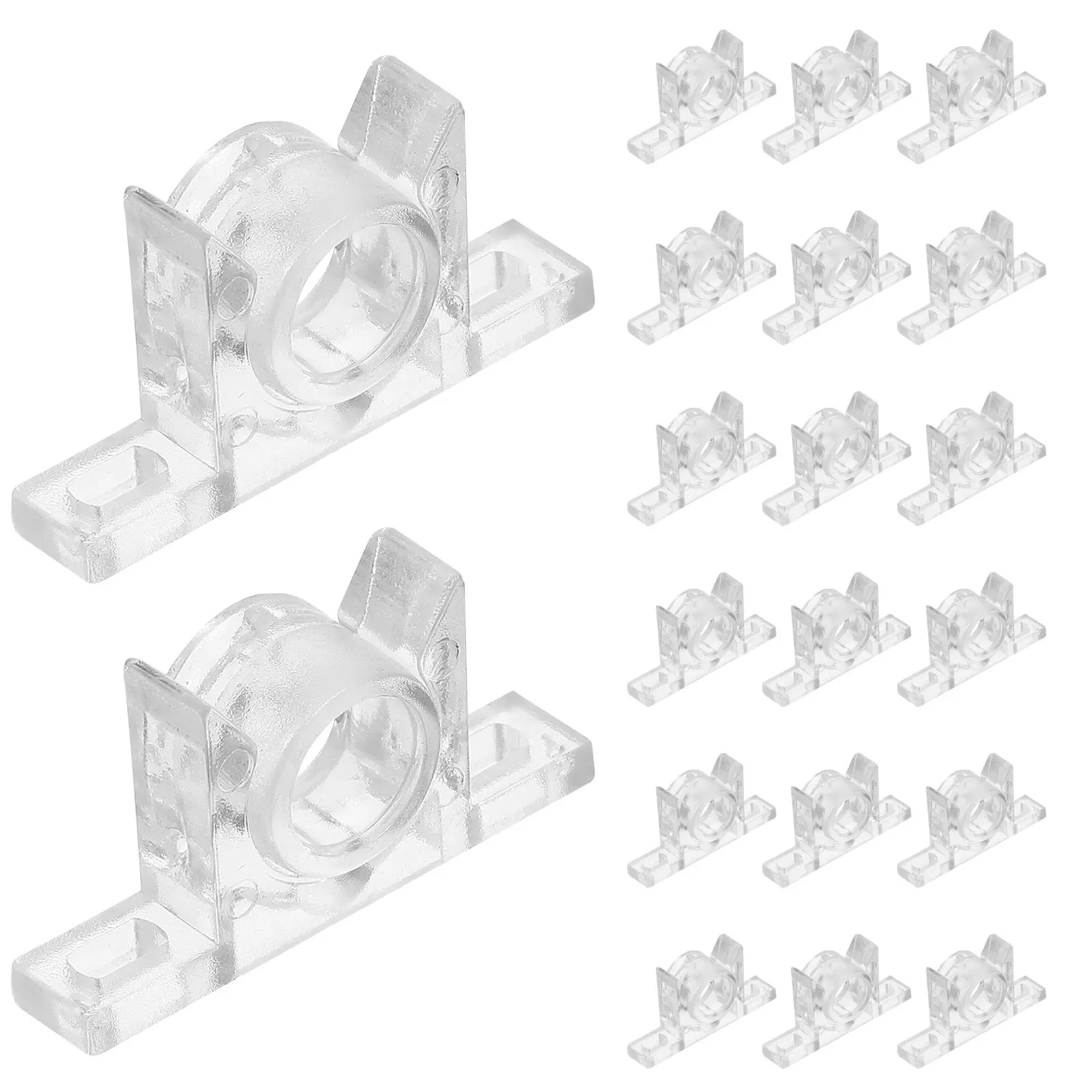 

20 комплектов пластиковых фиксаторов для шкафов, универсальные бесшумные защелки для дверей, простая установка