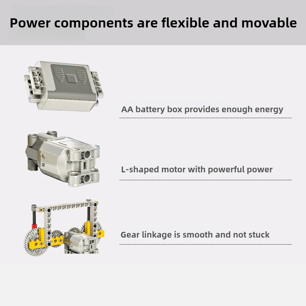 Bloques de construcción de educación científica, Robot de programación, rompecabezas para niños, bloques de construcción de ensamblaje, bloques de juguete para niños con Motor de potencia
