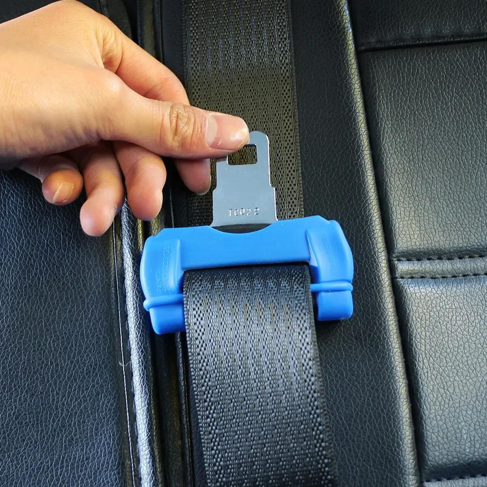 

Универсальный автомобильный ремень безопасности с пряжкой, защитный чехол от царапин, защитные аксессуары, силиконовый чехол для внутренней кнопки ремня безопасности