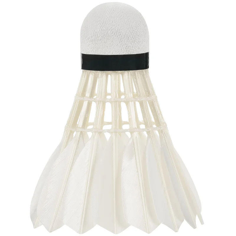 Bolas de bádminton profesionales G200, accesorios de entrenamiento de plumas de ganso blanco, 12 piezas, novedad