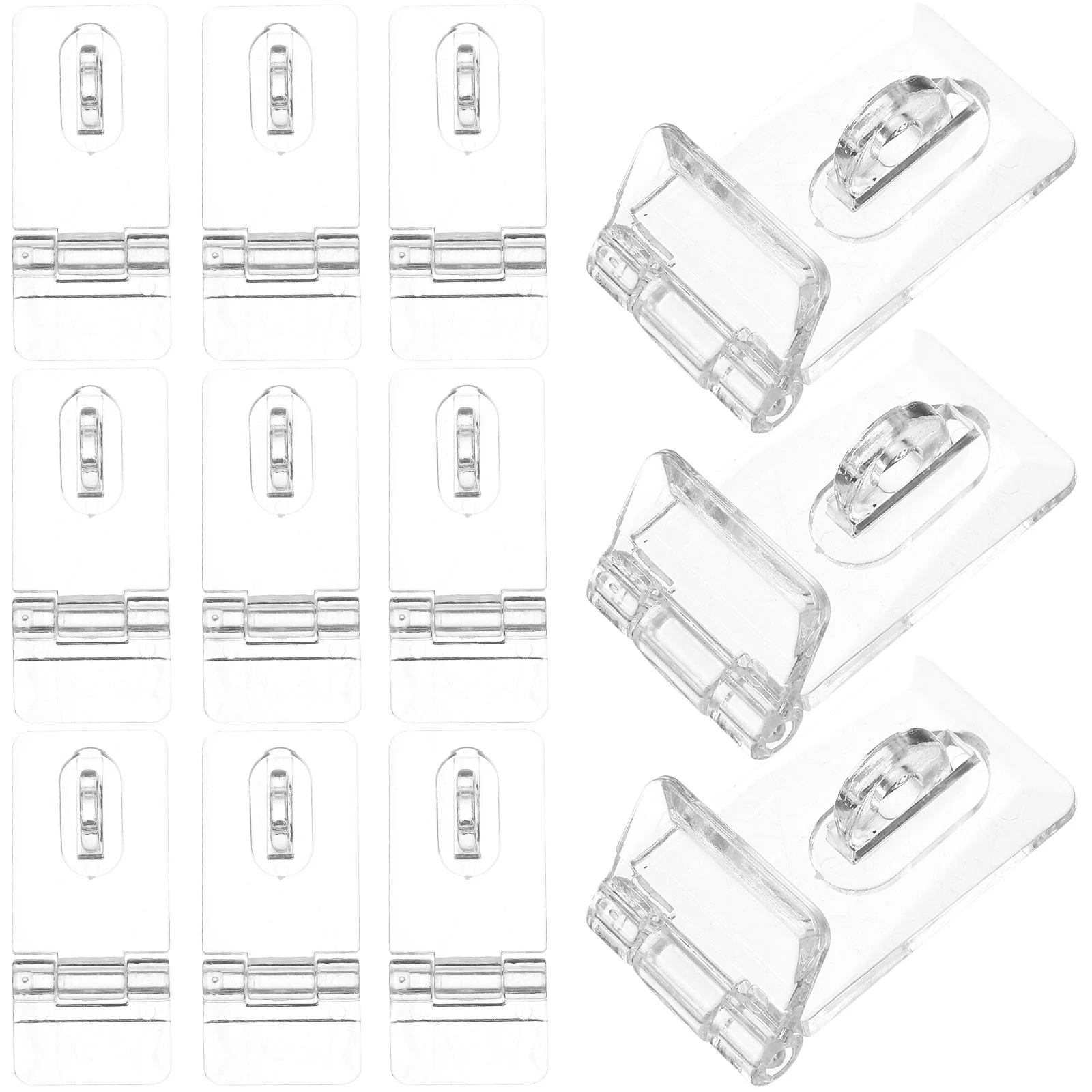 

12 set Acrylic Box Locks Transparent Plastic Hasp Latches For Jewelry Gift Wood Boxes Diy Cabinet Clasp Buckle Fastener Closure