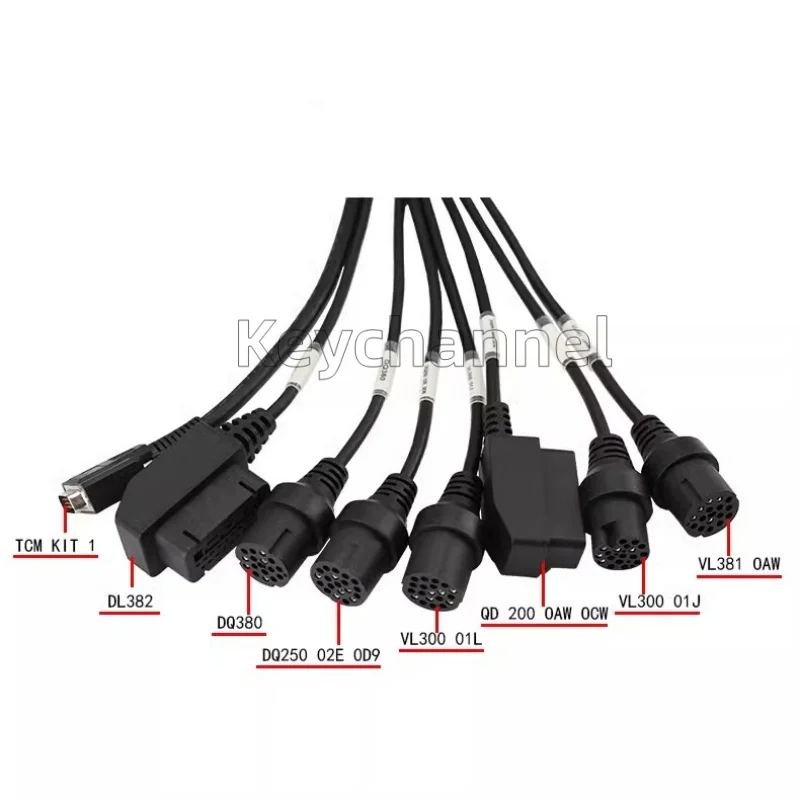 Cable de prueba de caja de cambios, adaptador de Cable de datos de CC de 12v, Cable clon para Conector de diagnóstico VAG DQ250 DQ200 DQ380 DQ500 VL381 VL382 DL501