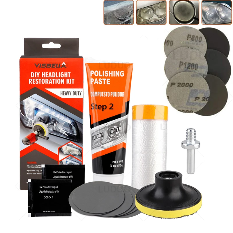 Car Headlight Restoration Kit 3