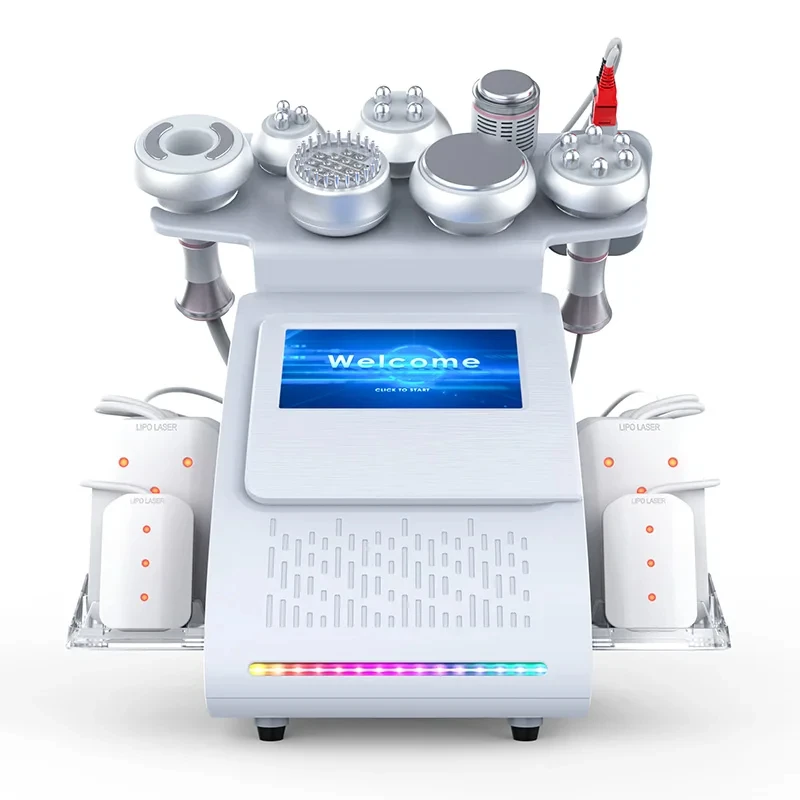 The Latest 9 In 1 80k Ultrasonic Cavitation Vacuum RF Laser Weight Loss Machine Suitable Body Sculpting Machine 2024