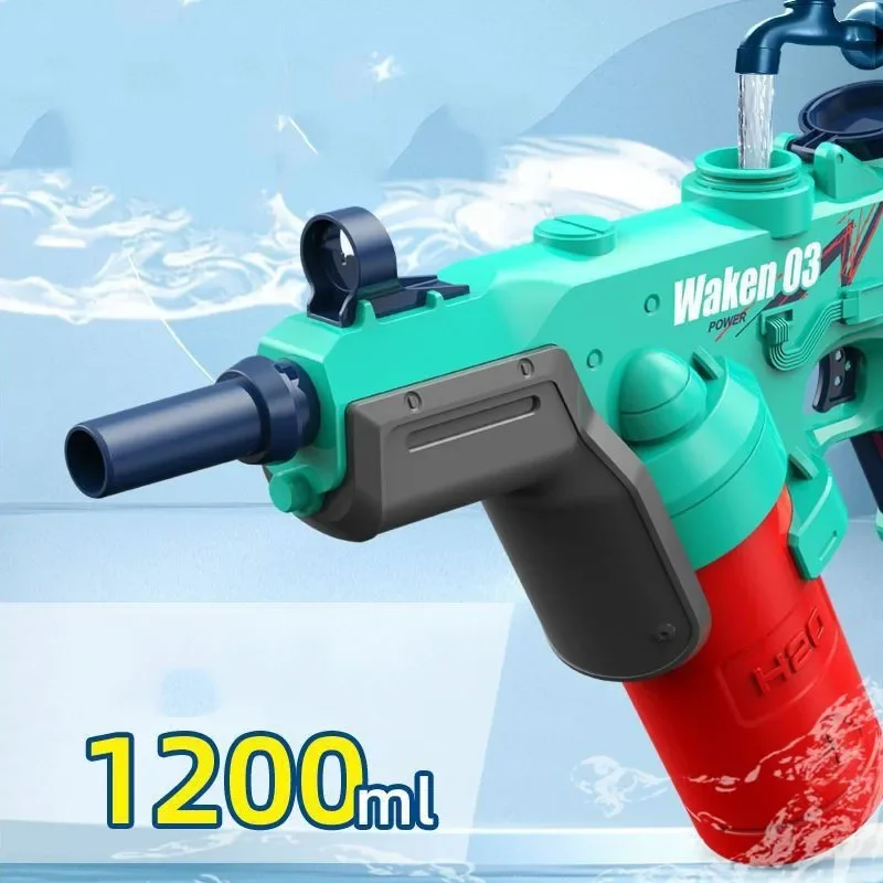 2024 Electric Toy Water Gun Dolphin Outdoor Portable Swimming Pool Battle Party Large Capacity Water Toy Gun Gift for Kid Adult