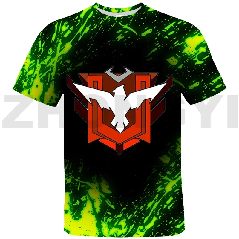 2024 Summer Hot Game Play Fire Arena 3D Printed Men\'s T-shirt Children\'s Top Large Size Loose Comfortable Breathable Top