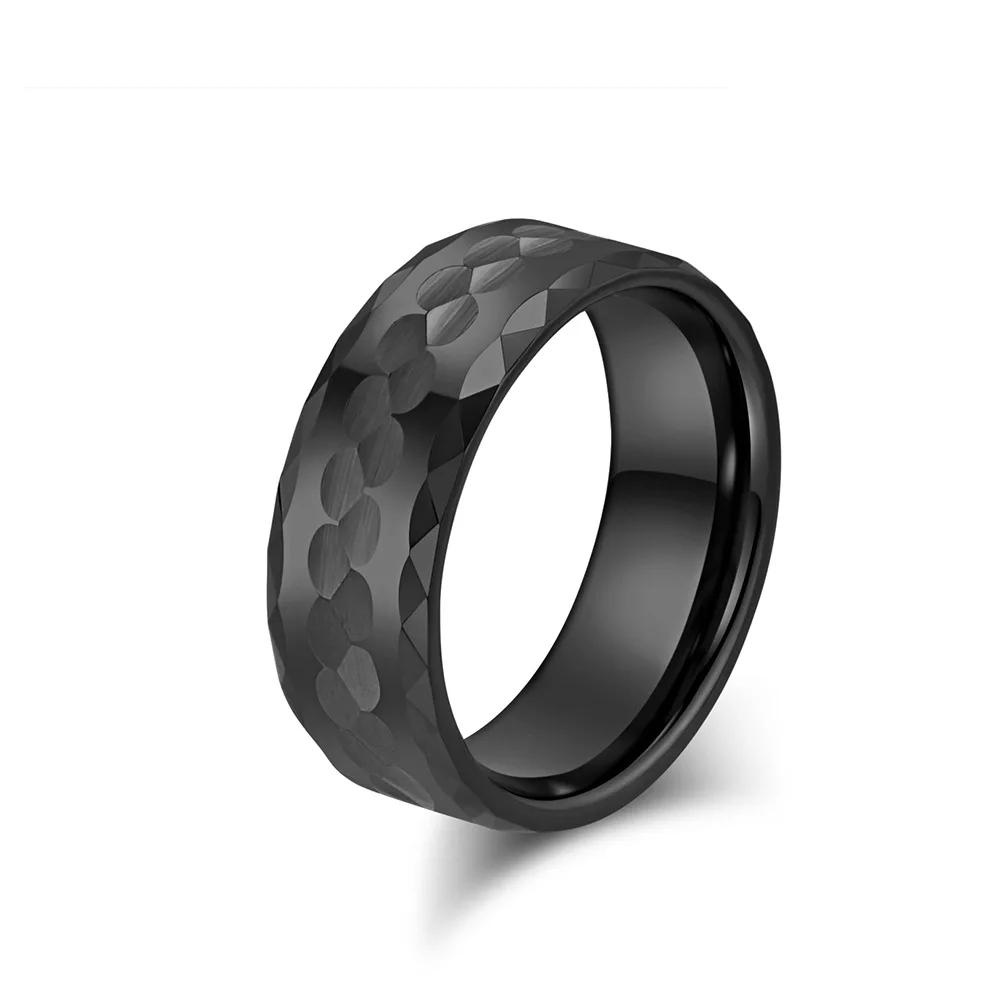 

Nuncad 8mm Brushed Finish Tungsten Carbide Ring for Men Jewelry