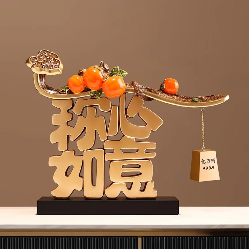 New Chinese Style Office Ornaments, Handicrafts, Home Living Room Wine Cabinet TV Cabinet Decorations,