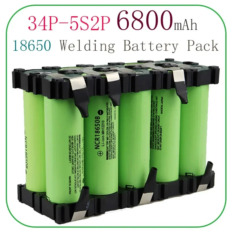 Original 18V Battery Pack NCR 18650B 6800mAh 20A 5S Screwdriver Battery 18650 Welding Battery Pack