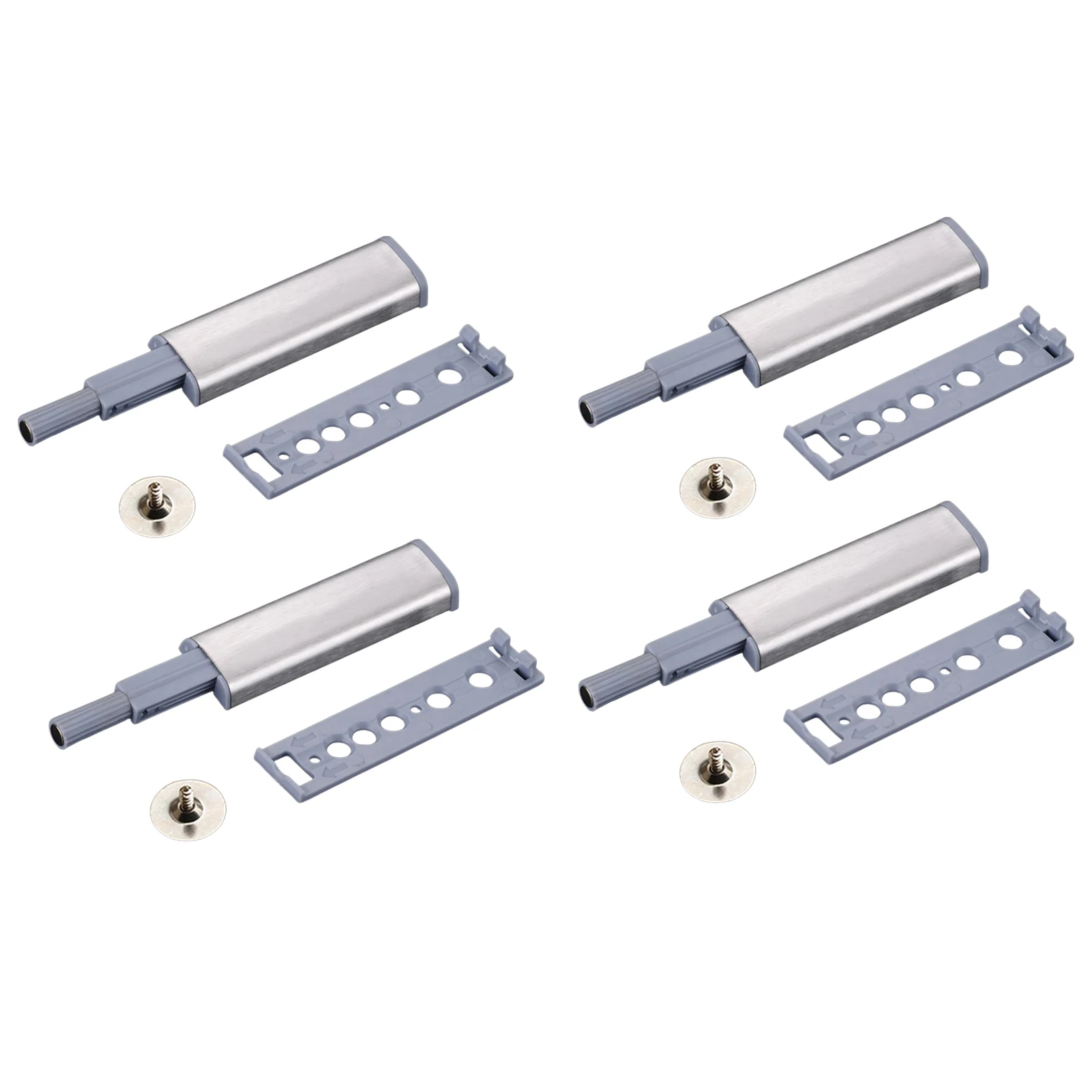 Push To Open Cabinet Hardware 4 Pack Magnetic Push Latches For Cabinets Door For Kitchen Cupboard Doors Push To Catch Closure