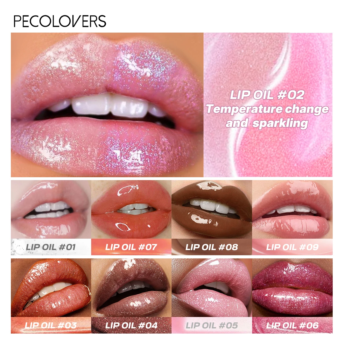 1 pc brilho labial de geléia de espelho brilhante de água, brilho fino, remoção de linhas labiais, anti-rachaduras, linhas labiais claras, cuidados labiais suaves