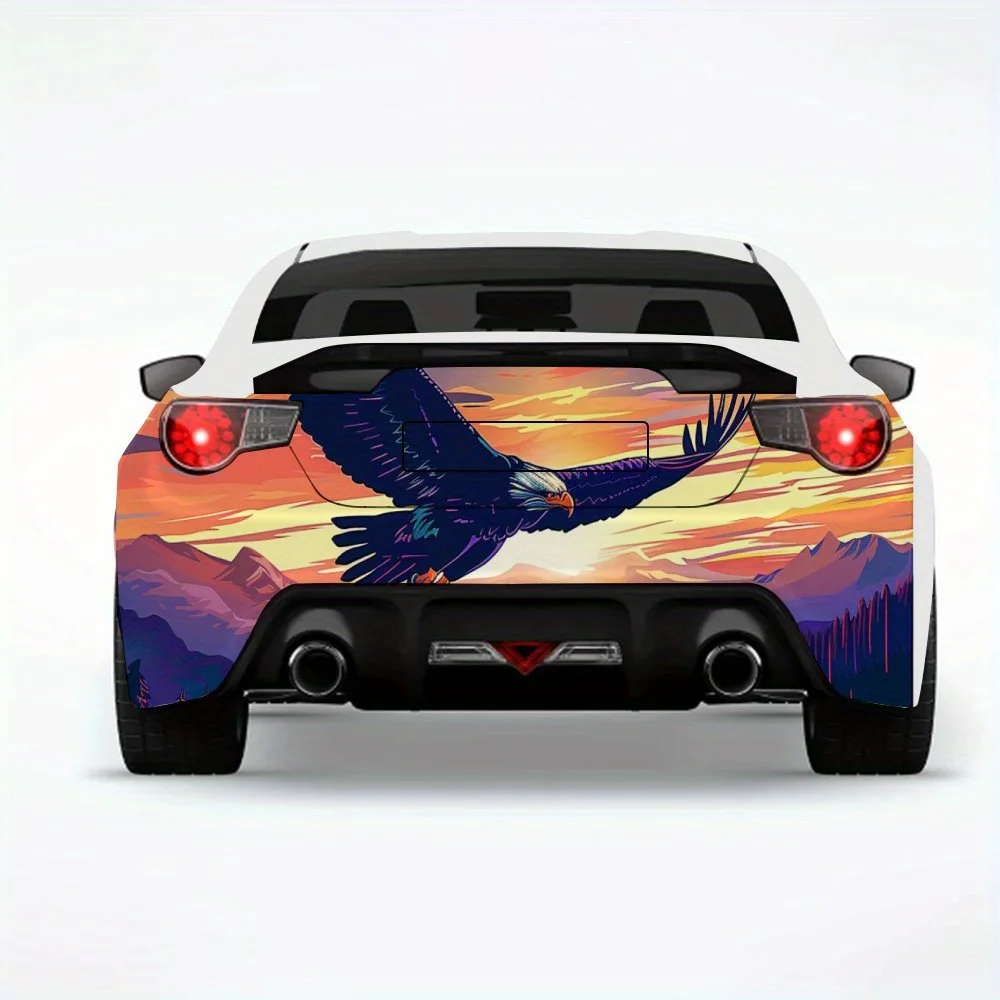 Автомобильная наклейка Soaring Eagle Free, виниловая наклейка на заднюю часть автомобиля, водонепроницаемые самоклеящиеся виниловые наклейки для хвоста и бампера автомобиля, декор