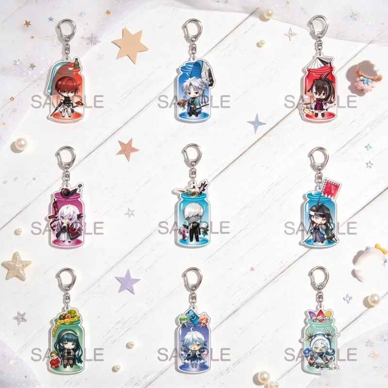 Anime Fate/Grand Order 6CM Acrylic Keychain Bag Pendant Indra/Karna/Arjuna/Arjuna Alter Cell Phone Pendant Gifts Bag Decorations