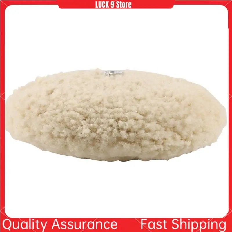 

7 Inch Double Sided Wool Polishing Pad Buffing Pad With 5/8 Inch Bolt Wool (Pack Of 5)-AB52