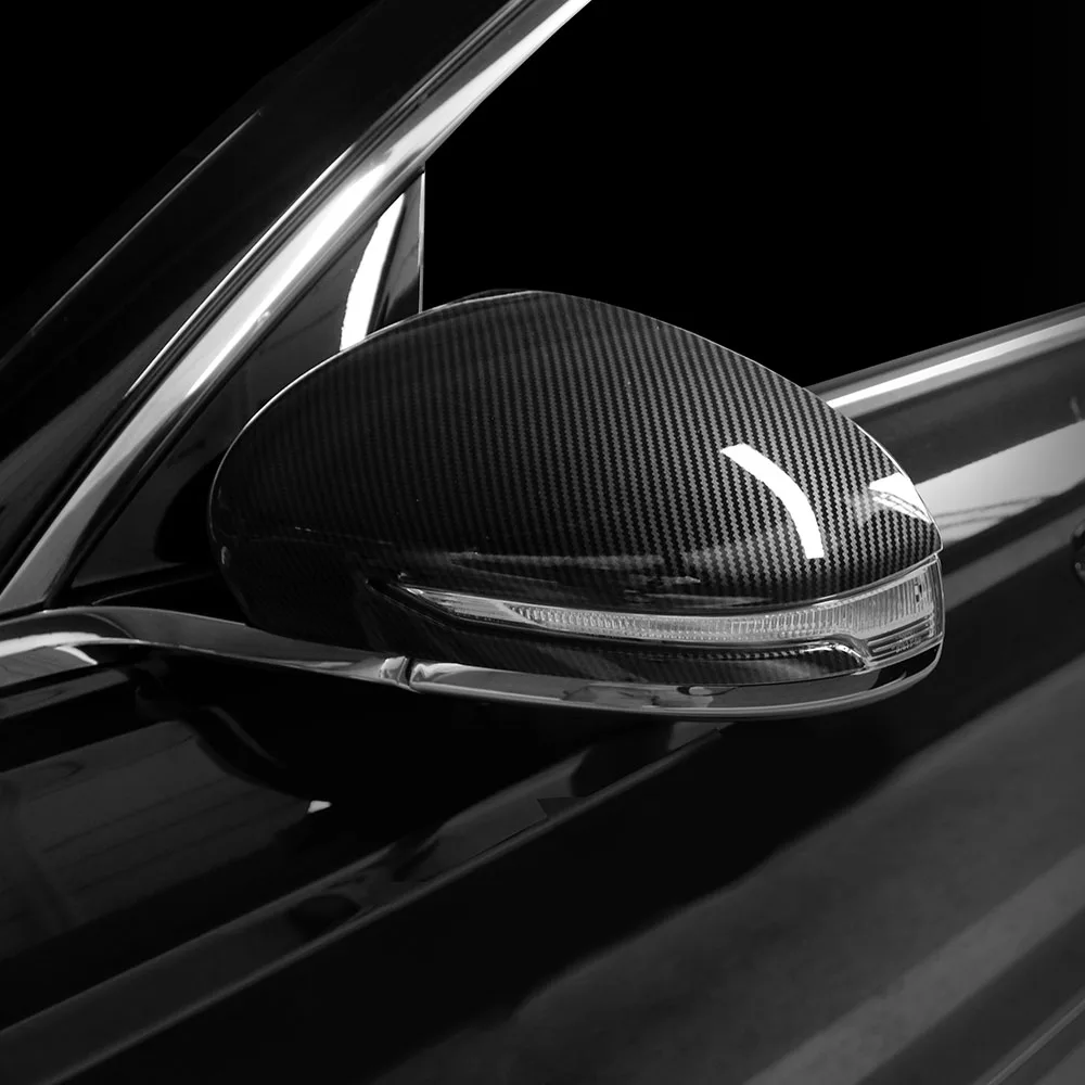 

Для Genesis G70 2019-2026 левый/правый глянцевый корпус из углеродного волокна, боковые зеркала заднего вида, крышка, накладка корпуса