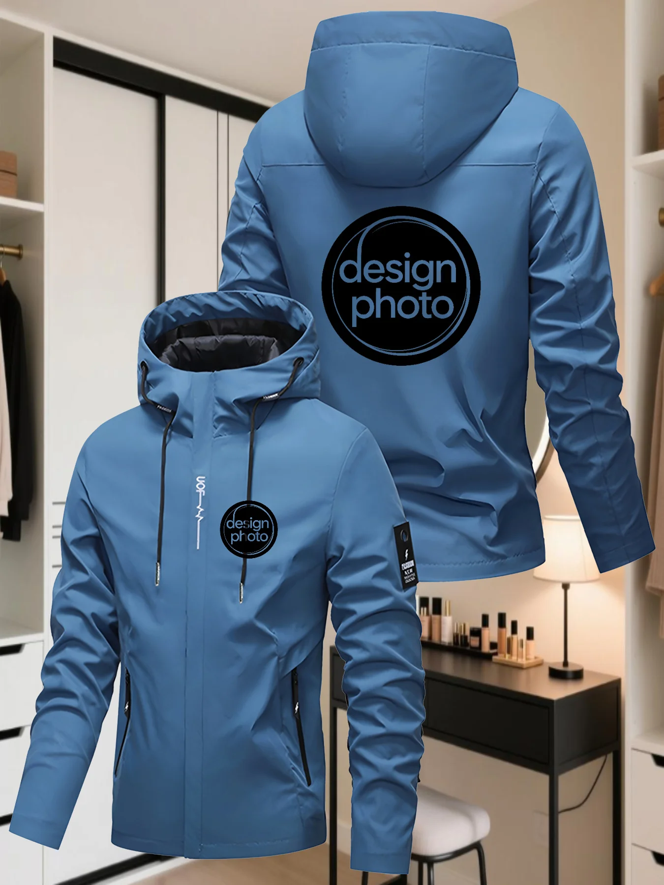 [Custom Men's and Women's Coats] Upload your logo/image to create a unique design—refer to the product image for customization