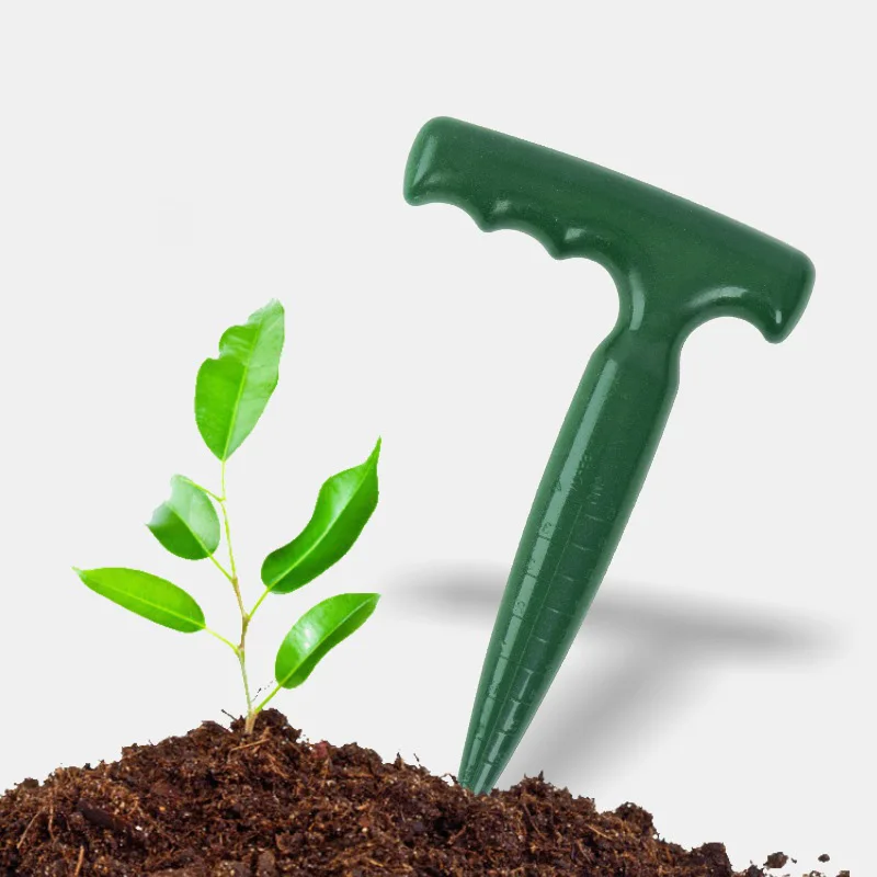 1Pcs  with Clear Scale Lightweight Dibber for Sowing and Digging Garden Hole Puncher Seed Planter Handheld Planting Tool