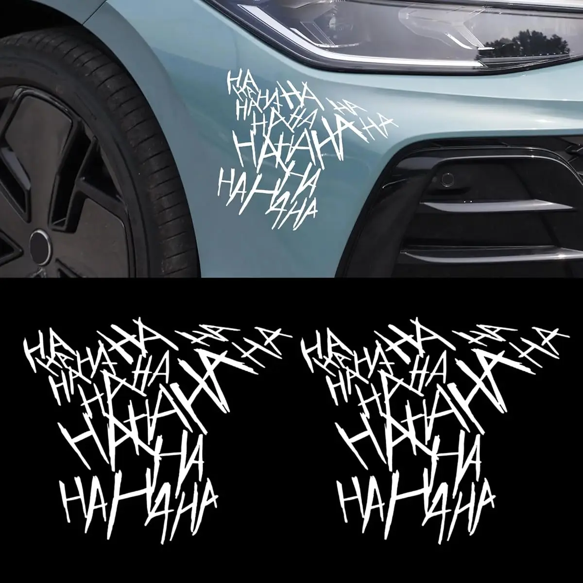 

1PC""Joker - Style 'HAHAHA' Sticker, Perfect for Laptops, Journals, Water Bottles & Pop Culture - Lover Decor"