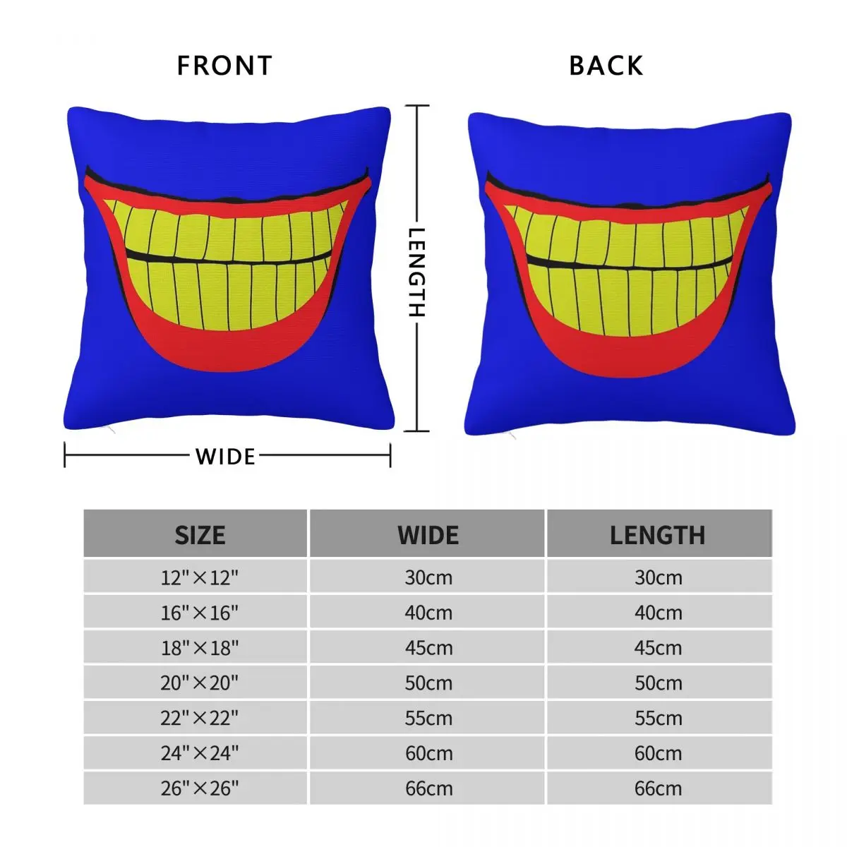 Blue Meanie Brian Heffron Square Pillowcase Polyester Linen Velvet Creative Zip Decor Throw Pillow Case Sofa Seater Cover 45x45