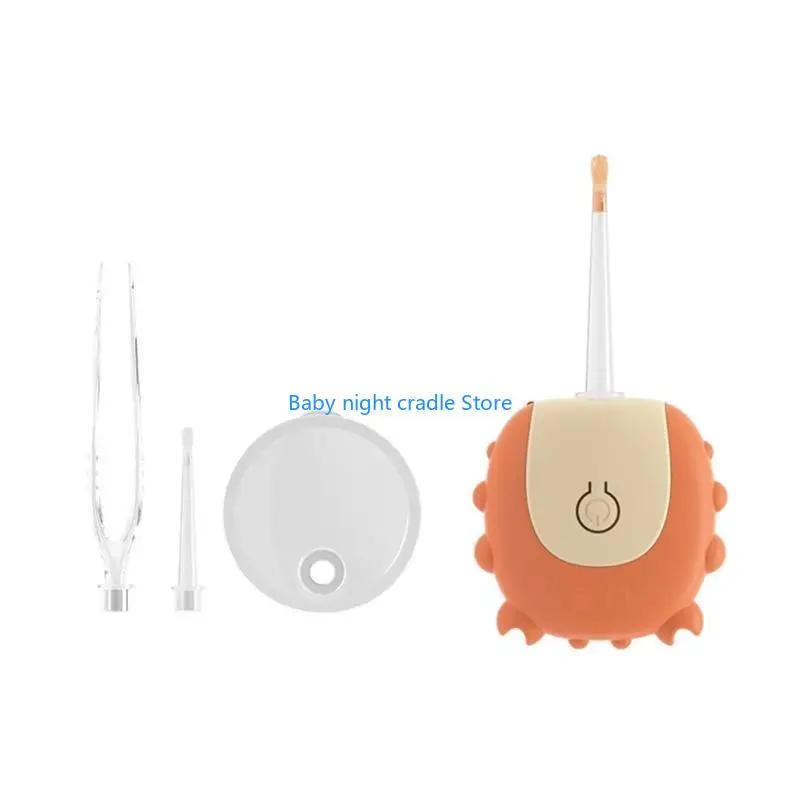 

J2FF Cartoon Infant Safe Ear Cleaner with LED Light, Soft Earwax Removal Tool Creative Flashlight Earpick for Daily Home Use