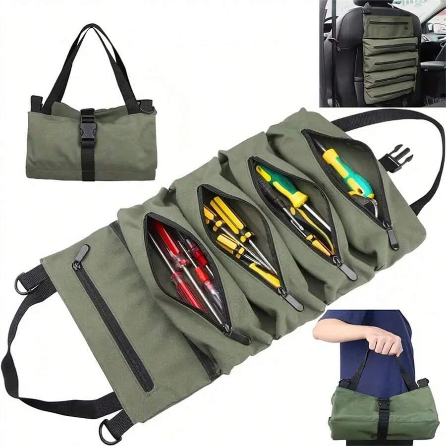 Multi-Purpose Tool Bag High Quality Professional Multi Pocket Hardware Tools Pouch Roll UP Portable Small Tools Organizer Bag