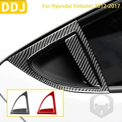 For Hyundai Veloster 2012 2013 2014 2015 2016 2017 Accessories Carbon Fiber Car Exterior Rear Window Trim Sticker Decoration